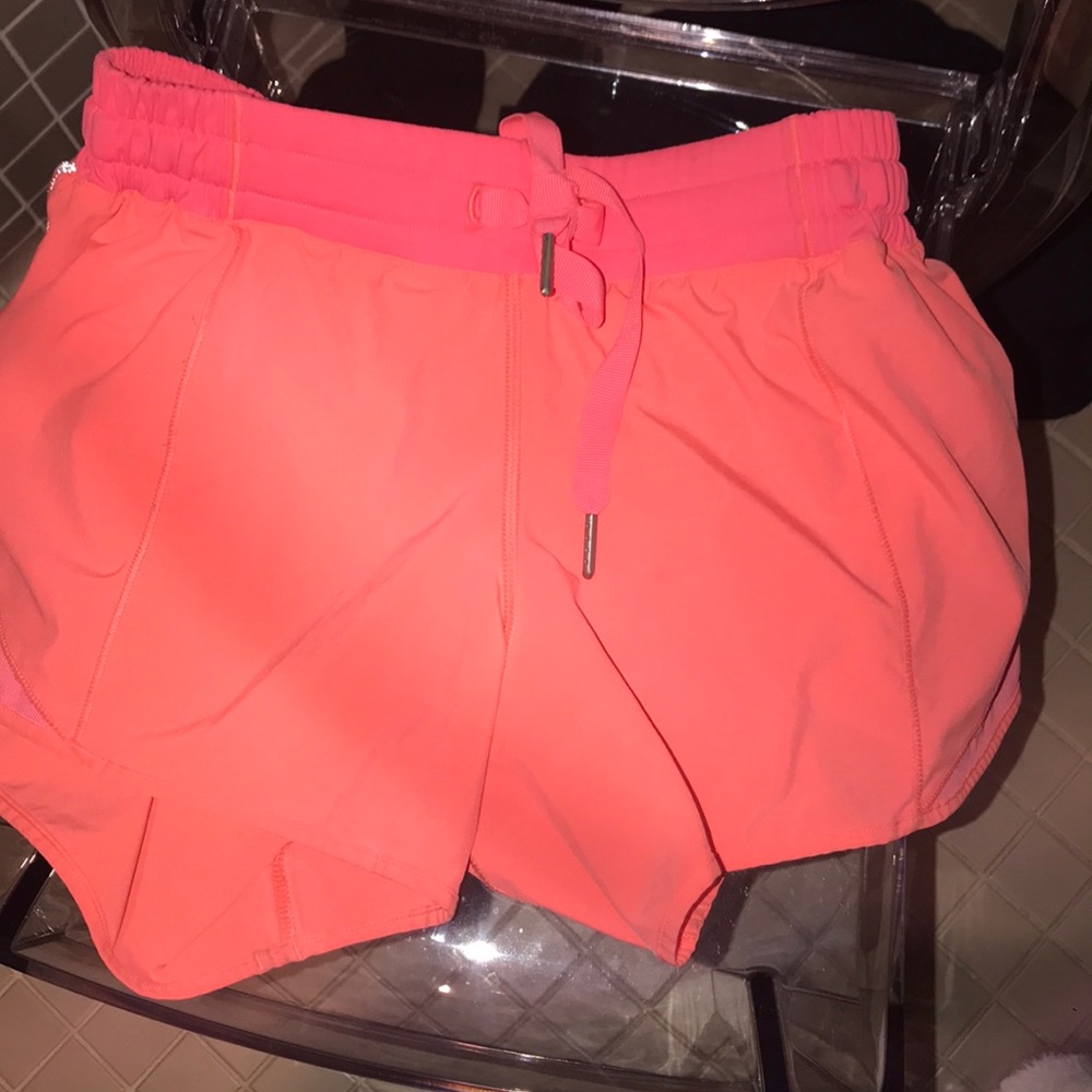 Orange lulu hot pants